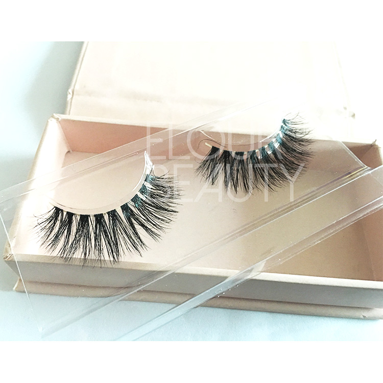 3D naked bands mink eyelashes with customized magnetic box EA107